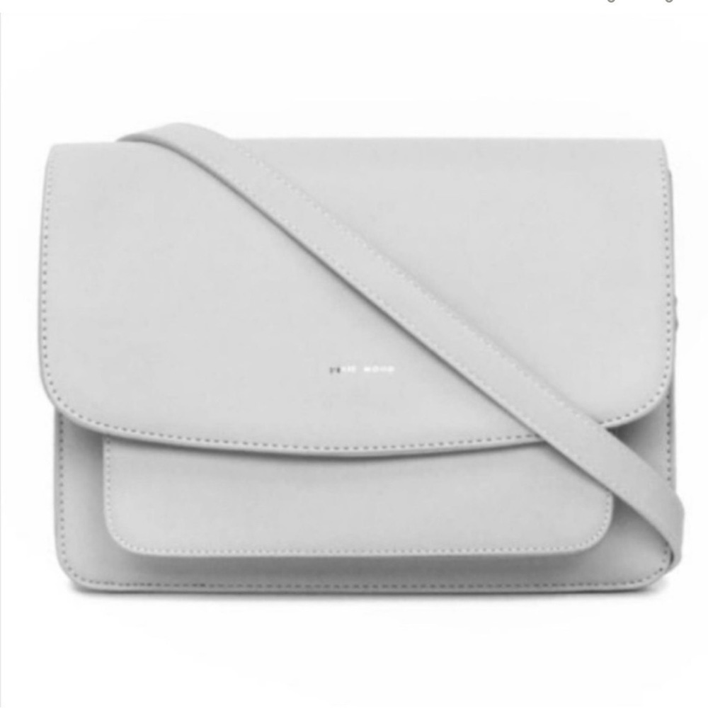 Pixie Mood Zoe Light Grey Vegan Leather Crossbody Purse